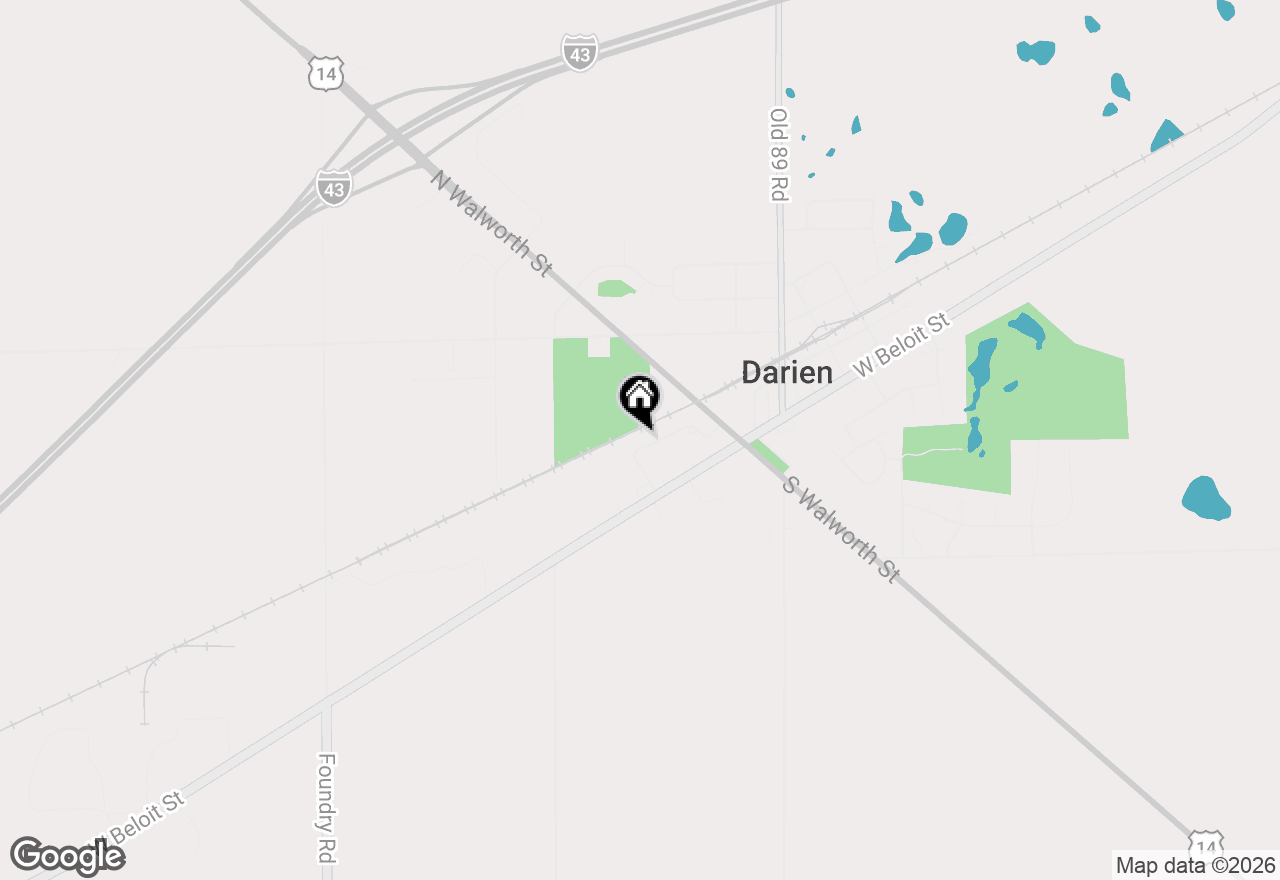 Map of 232 W Fremont St, Darien, WI 53114