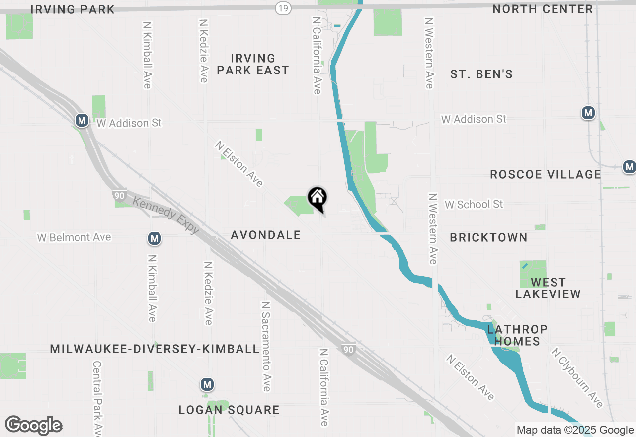 Map of 3234 N California Street #3S, Chicago, IL 60618