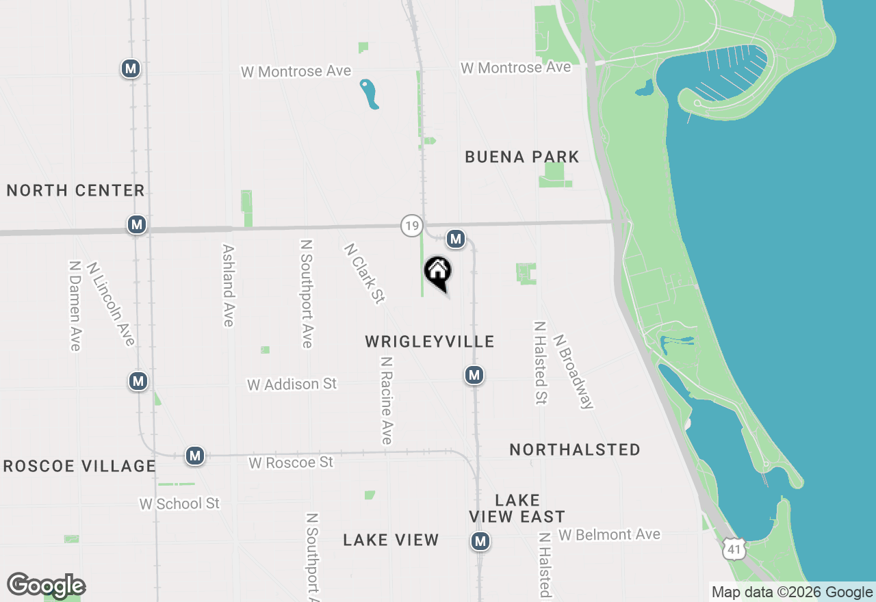 Map of 1039 W Grace Street #2, Chicago, IL 60613