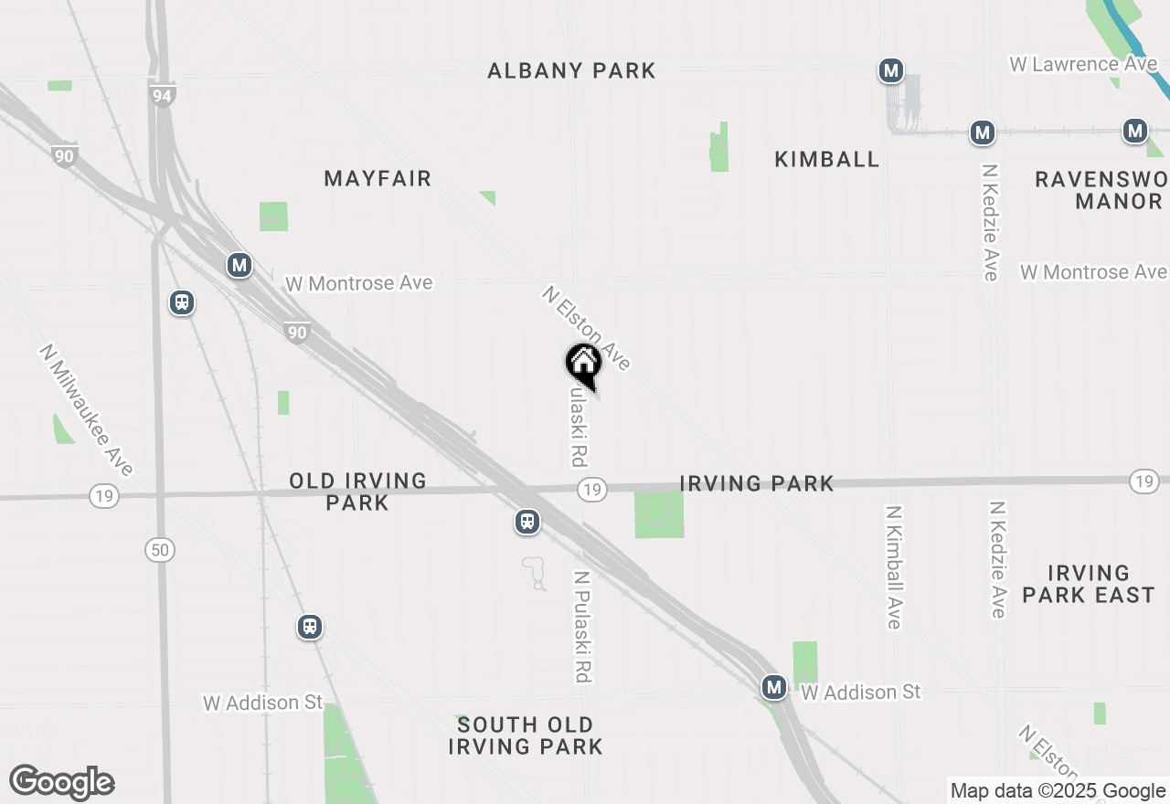Map of 4139 N Pulaski Road, Chicago, IL 60641