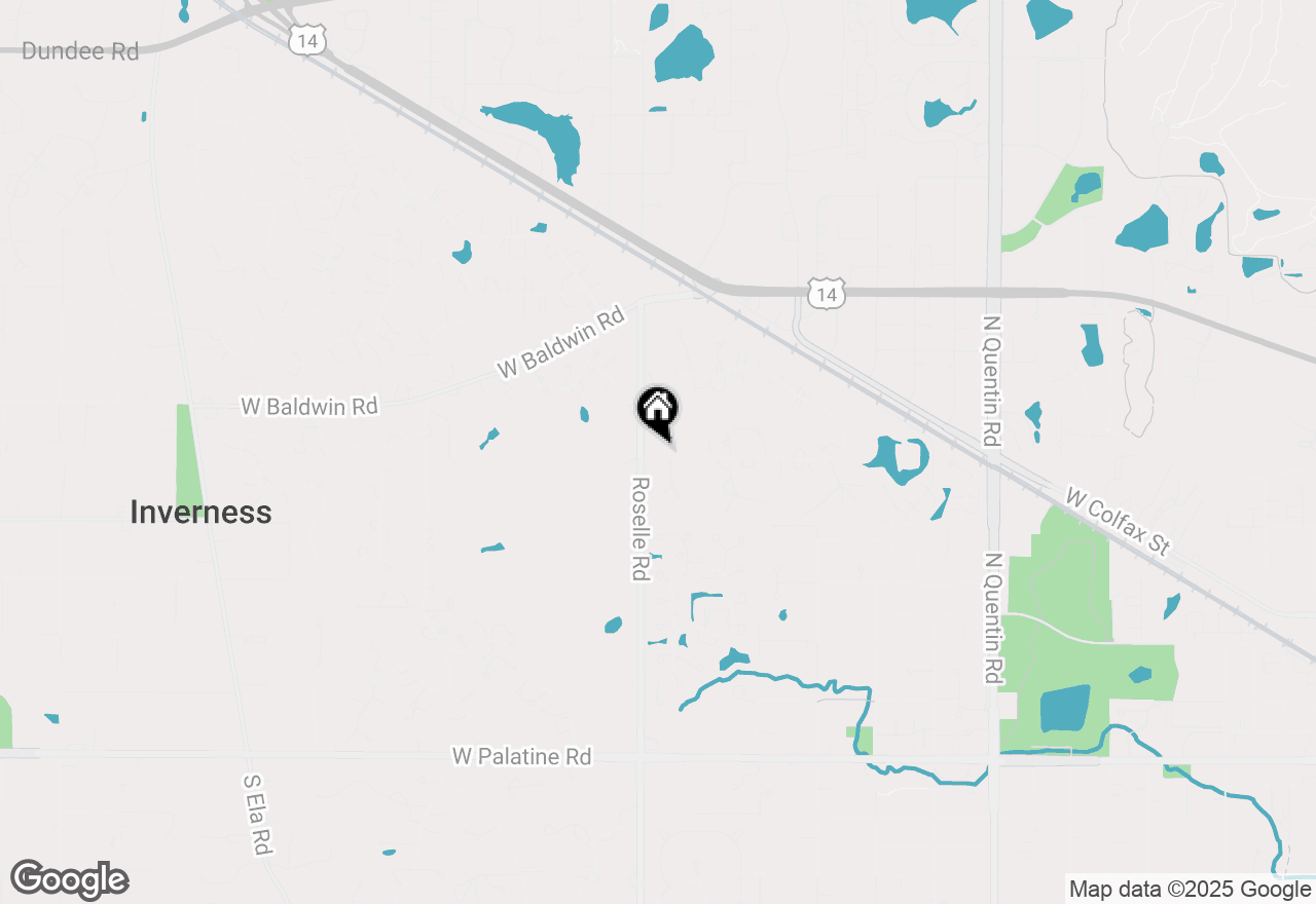 Map of 558 Saint Andrews Lane, Inverness, IL 60067