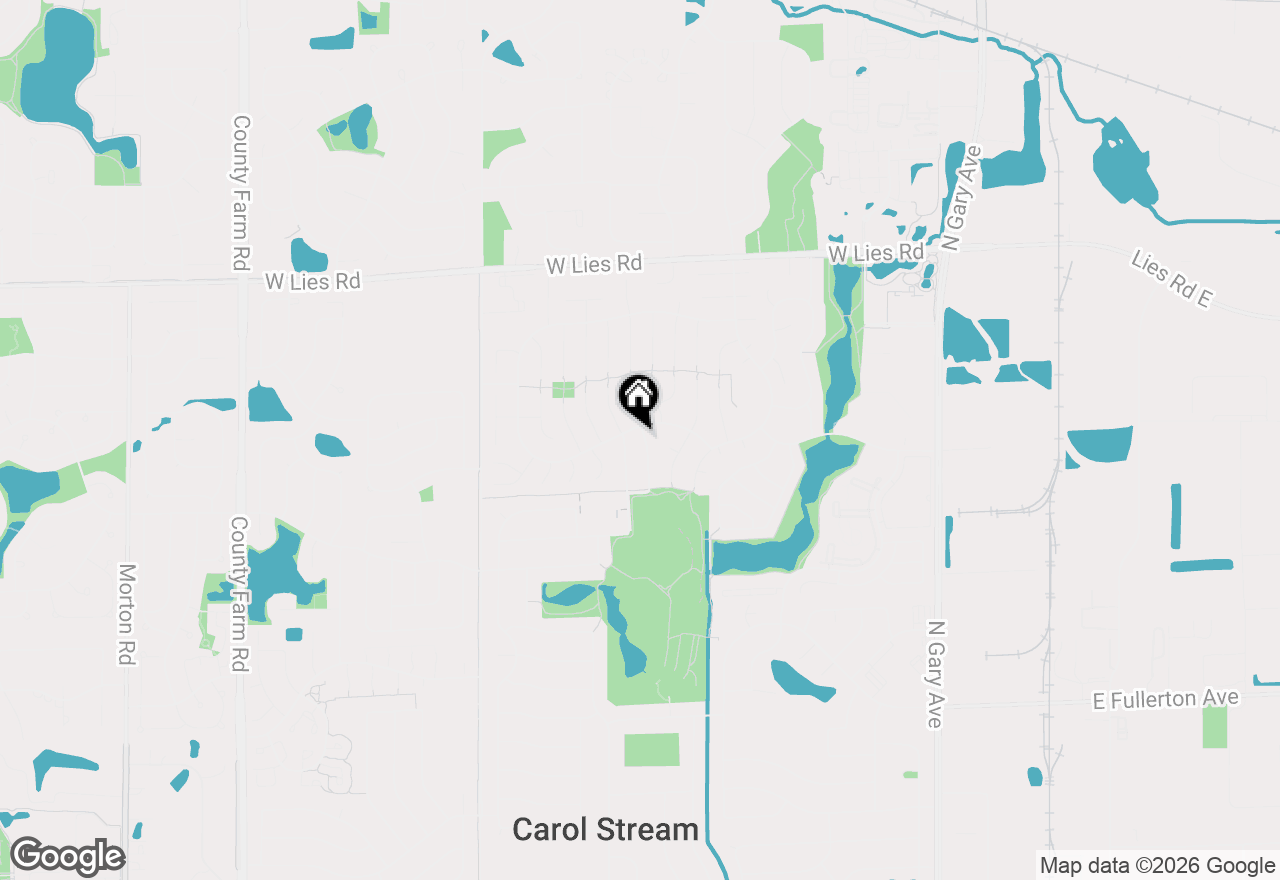 Map of 836 Napa Street, Carol Stream, IL 60188