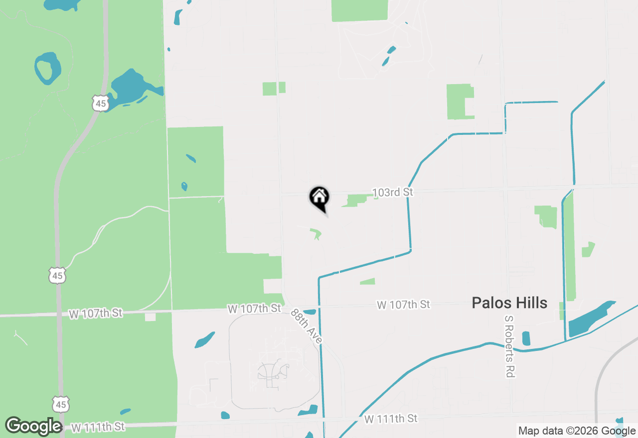 Map of 10359 Winter Park Drive, Palos Hills, IL 60465