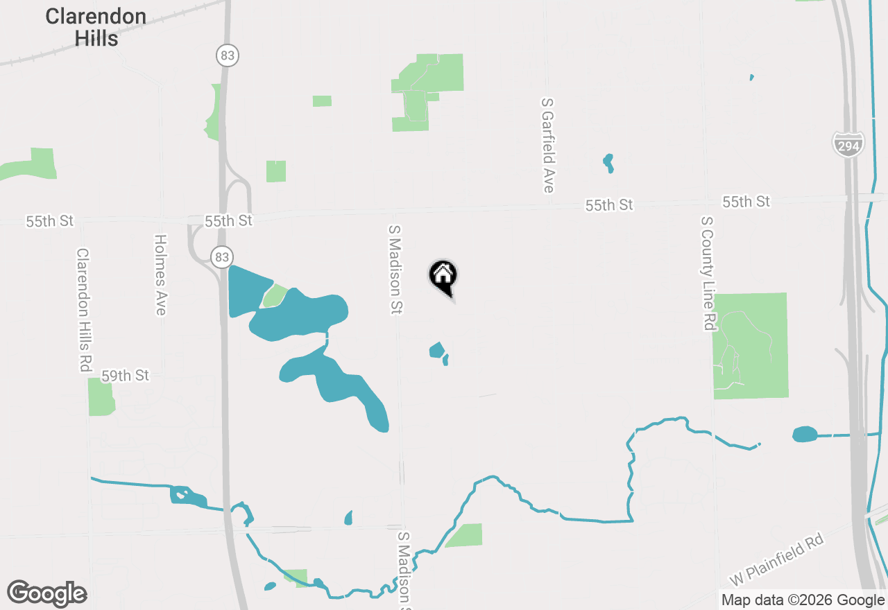Map of 5712 Foxgate Lane, Hinsdale, IL 60521