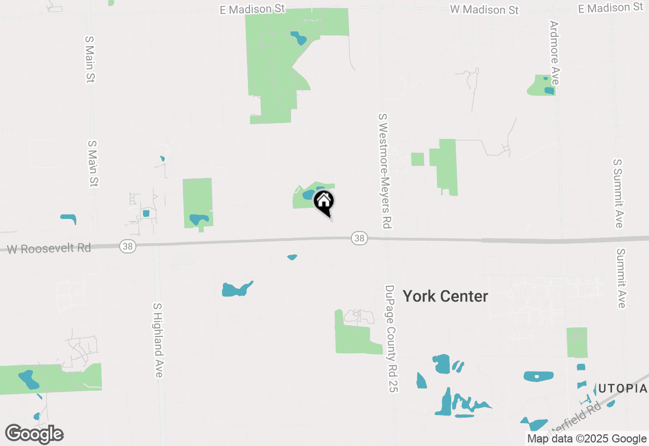 Map of 830 E Roosevelt Road, Lombard, IL 60148