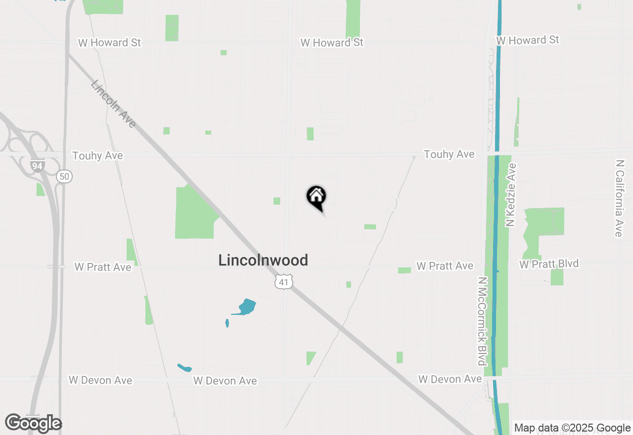 Map of 6732 N East Prairie Road, Lincolnwood, IL 60712