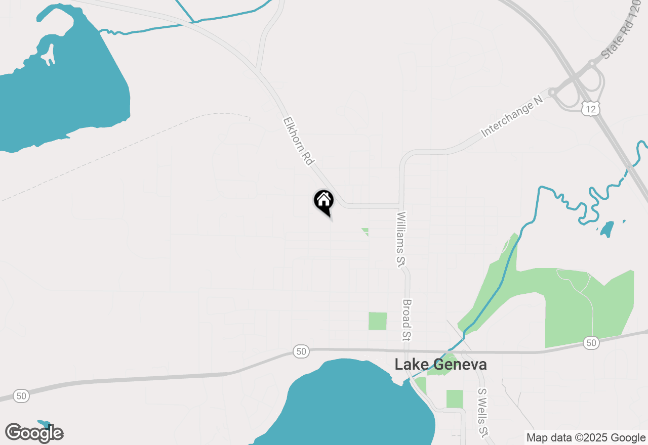 Map of 836 Maxwell St, Lake Geneva, WI 53147