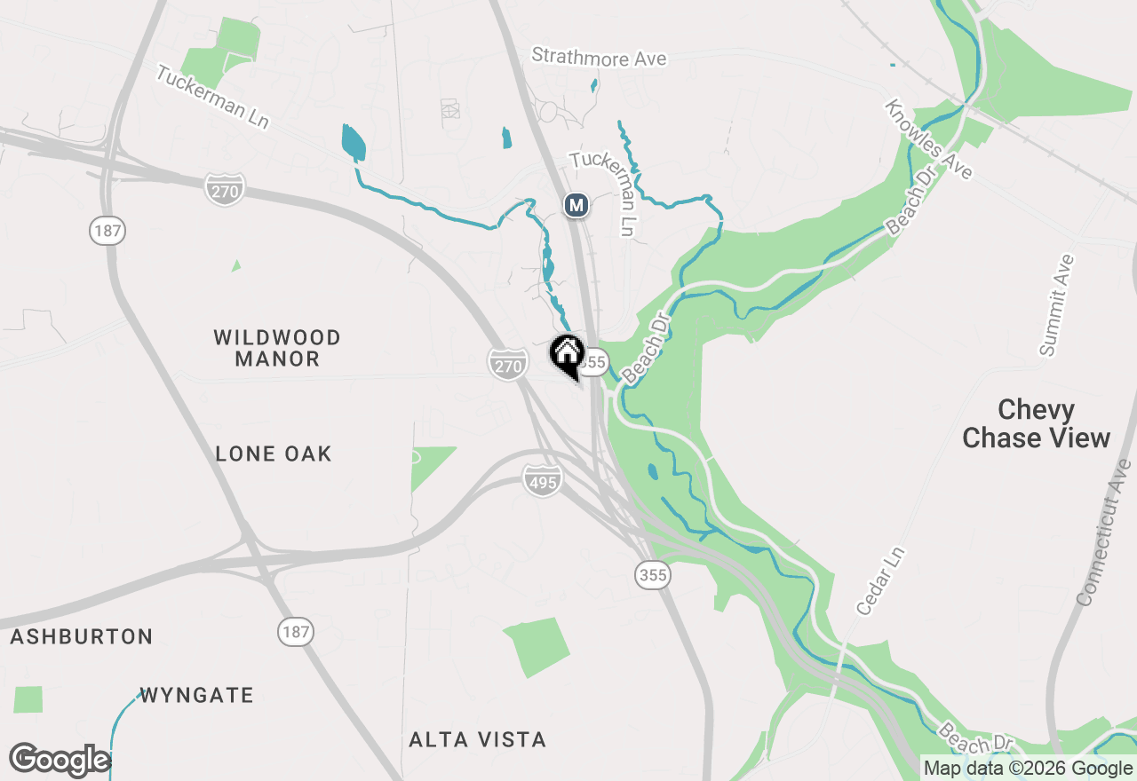 Map of 5301 King Charles Way, Bethesda, MD 20814