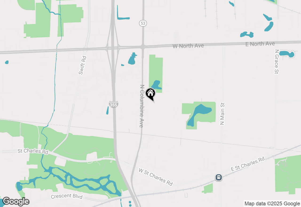 Map of (Address confidential), Lombard, Illinois 60148