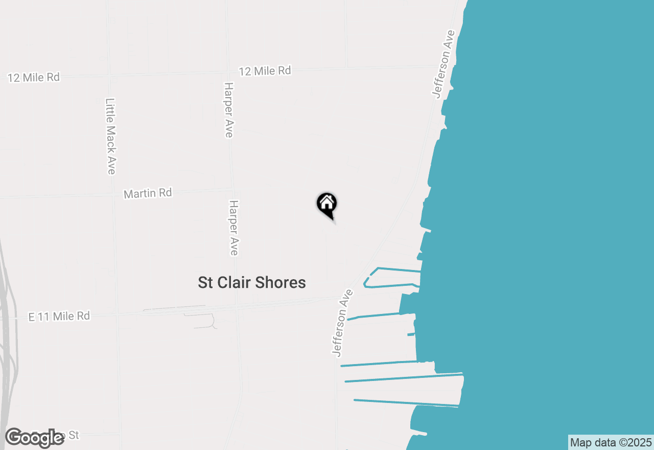 Map of 736 Claire Pointe Circle, St. Clair Shores, MI 48081
