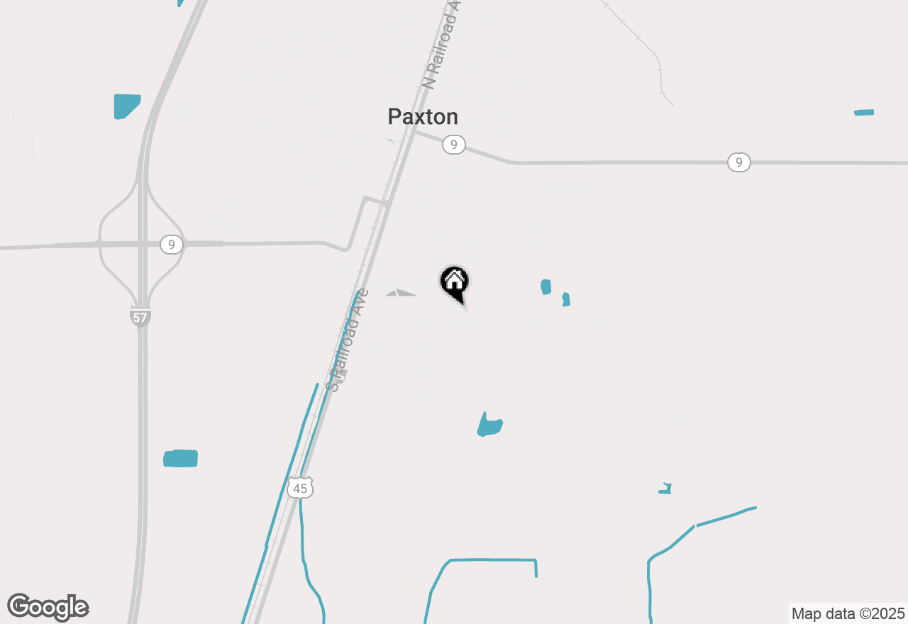 Map of 653 S Washington Street, Paxton, IL 60957