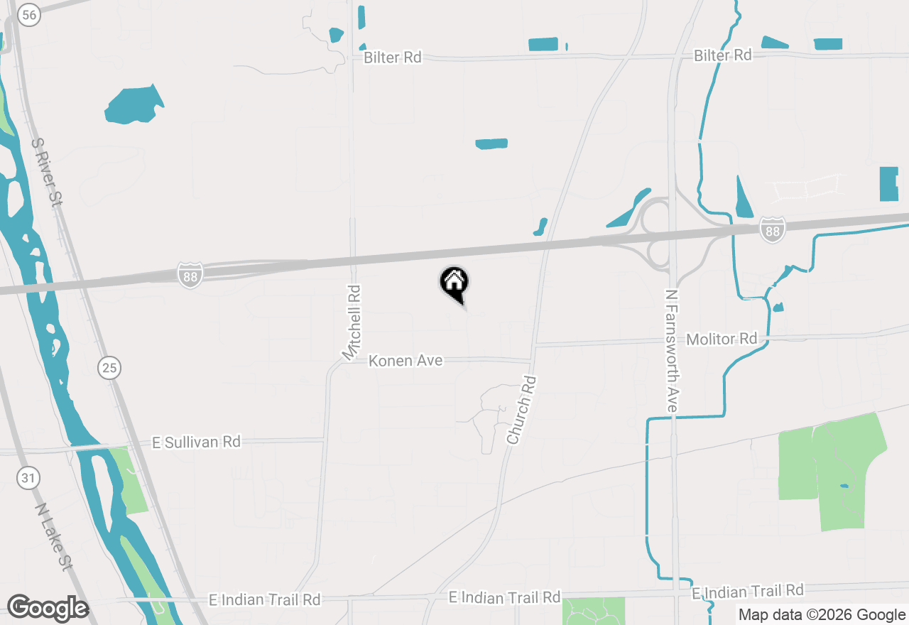 Map of 1923 Schomer Court #1923, Aurora, IL 60505