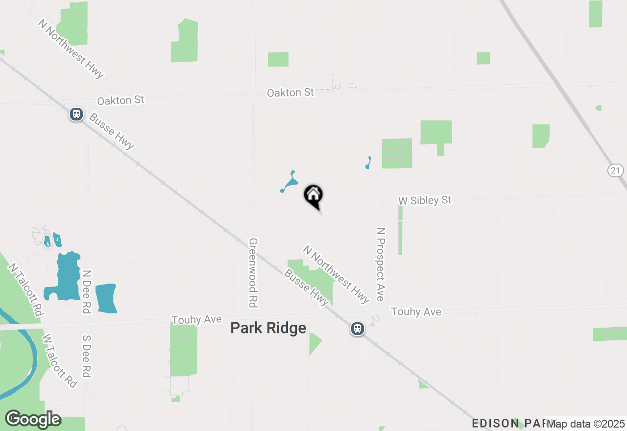 Map of 829 Hastings Street, Park Ridge, IL 60068