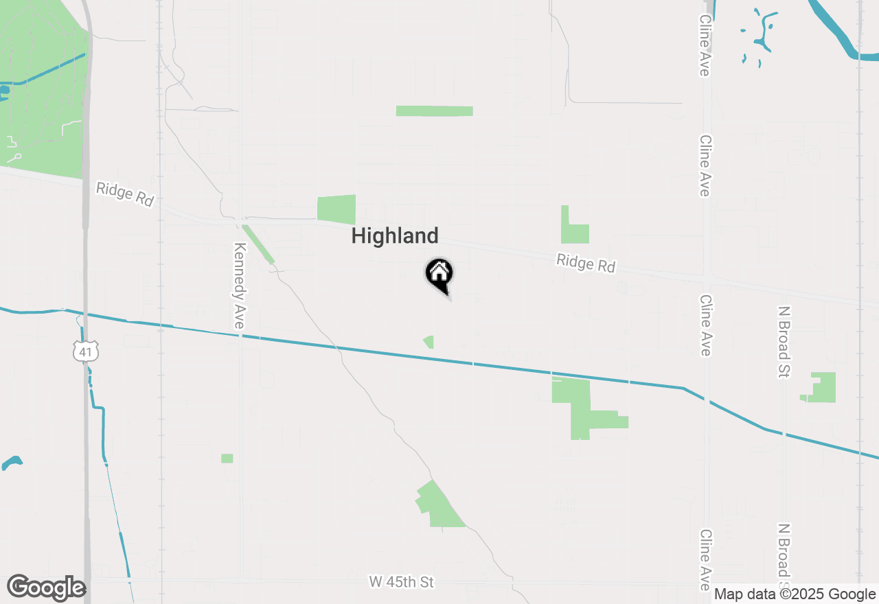Map of 8945 Cottage Grove Avenue, Highland, IN 46322