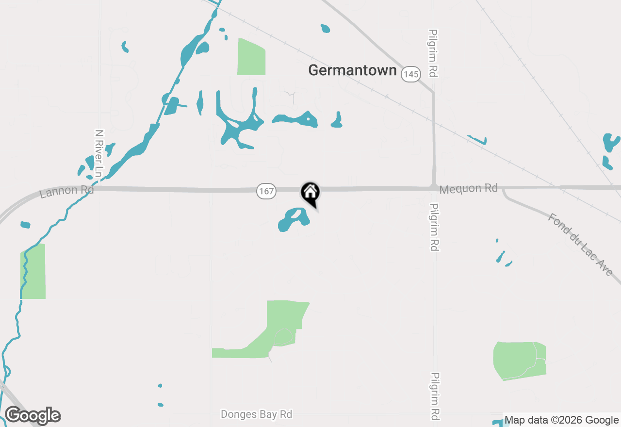Map of w164n11115 Kings Way, Germantown, WI 53022