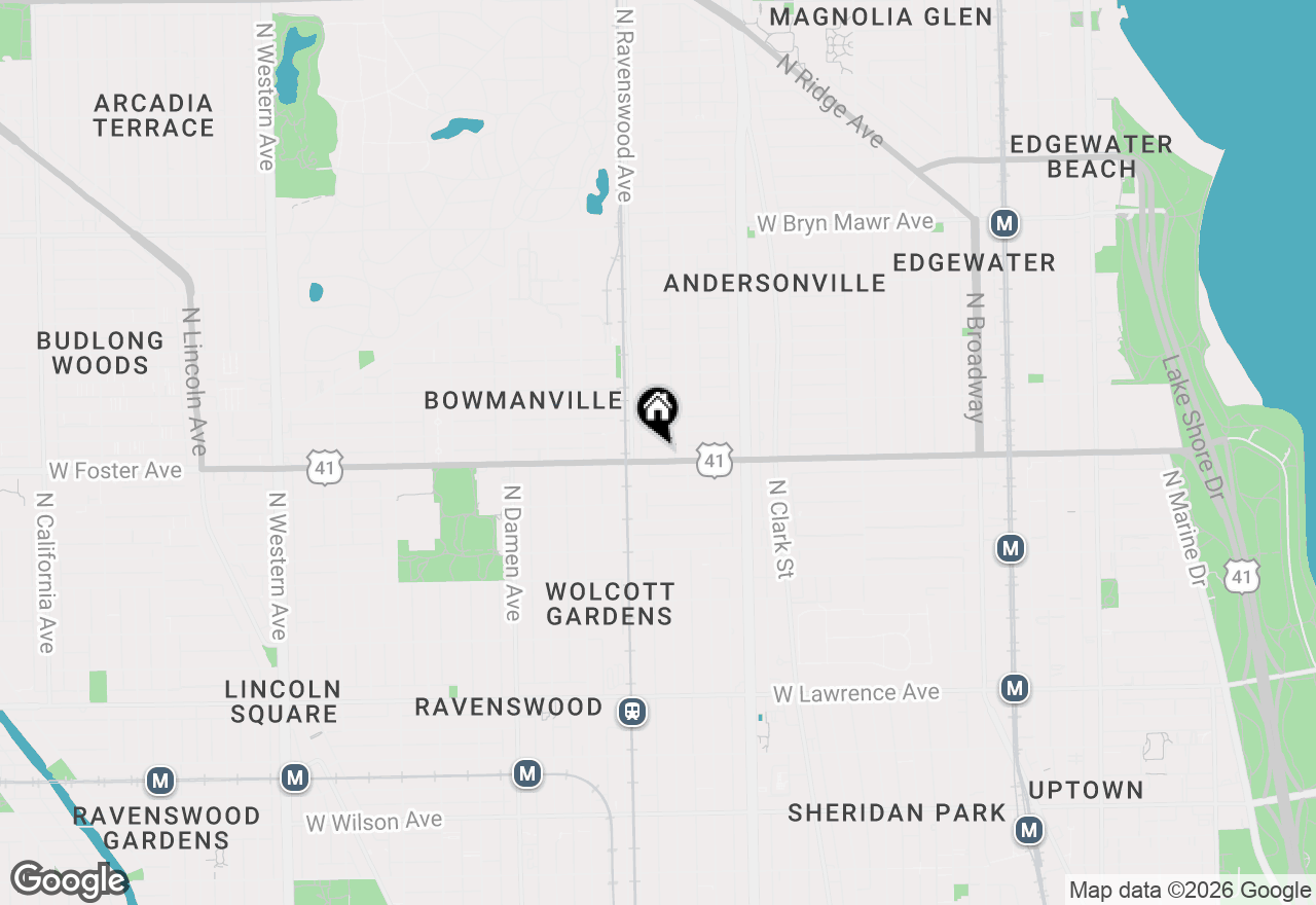 Map of 1730 W Foster Avenue #2, Chicago, IL 60640