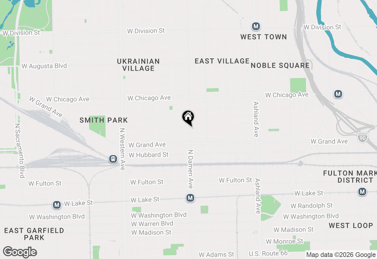 Map of 2002 W Ohio Street, Chicago, IL 60612