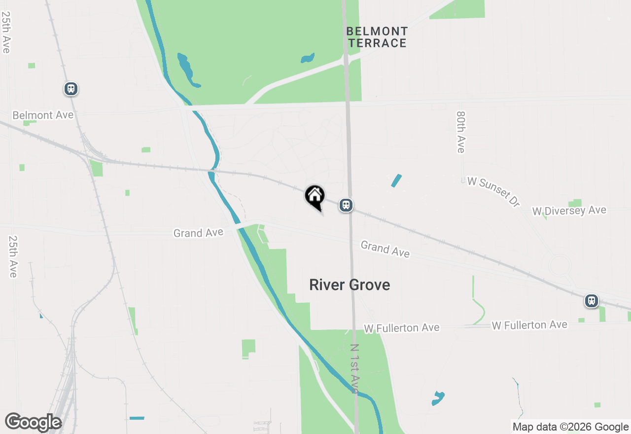 Map of 2805 N Auxplaines Street, River Grove, IL 60171