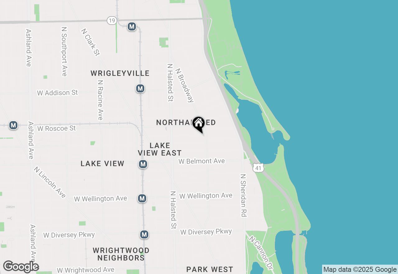 Map of 627 W Buckingham Place #3, Chicago, IL 60657