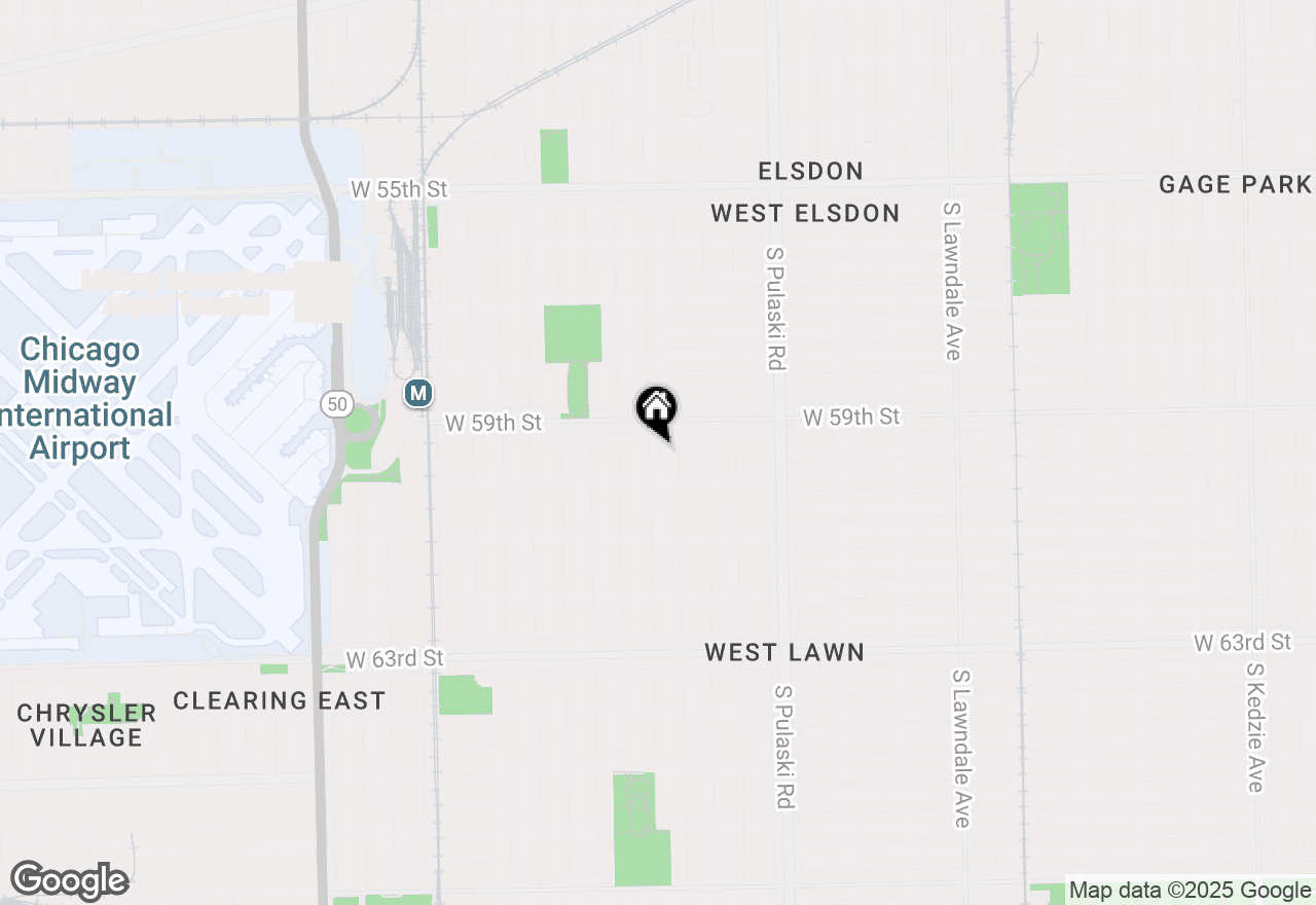 Map of 5936 S Keeler Avenue, Chicago, IL 60629