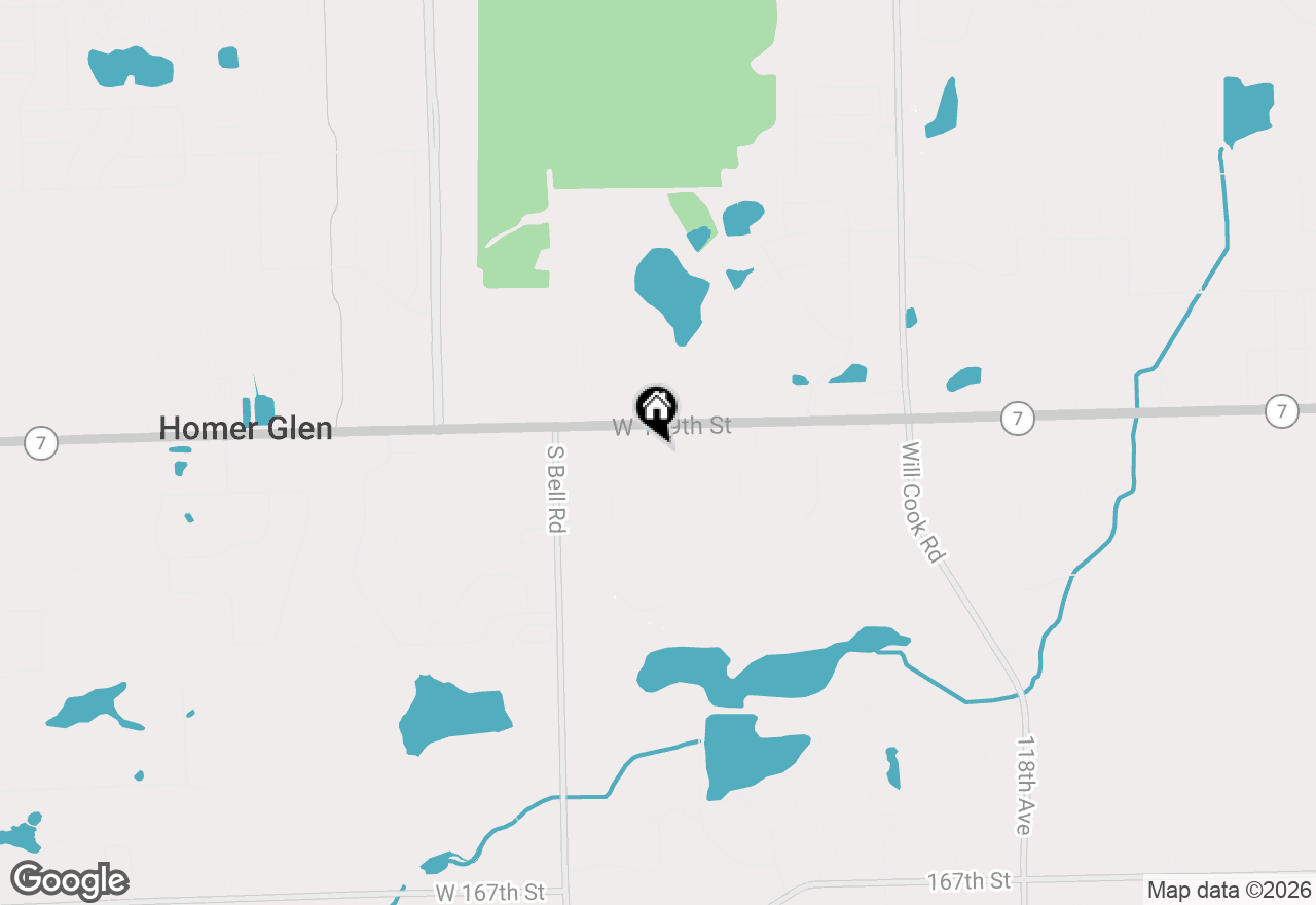 Map of 12410 Country View Lane, Homer Glen, IL 60491