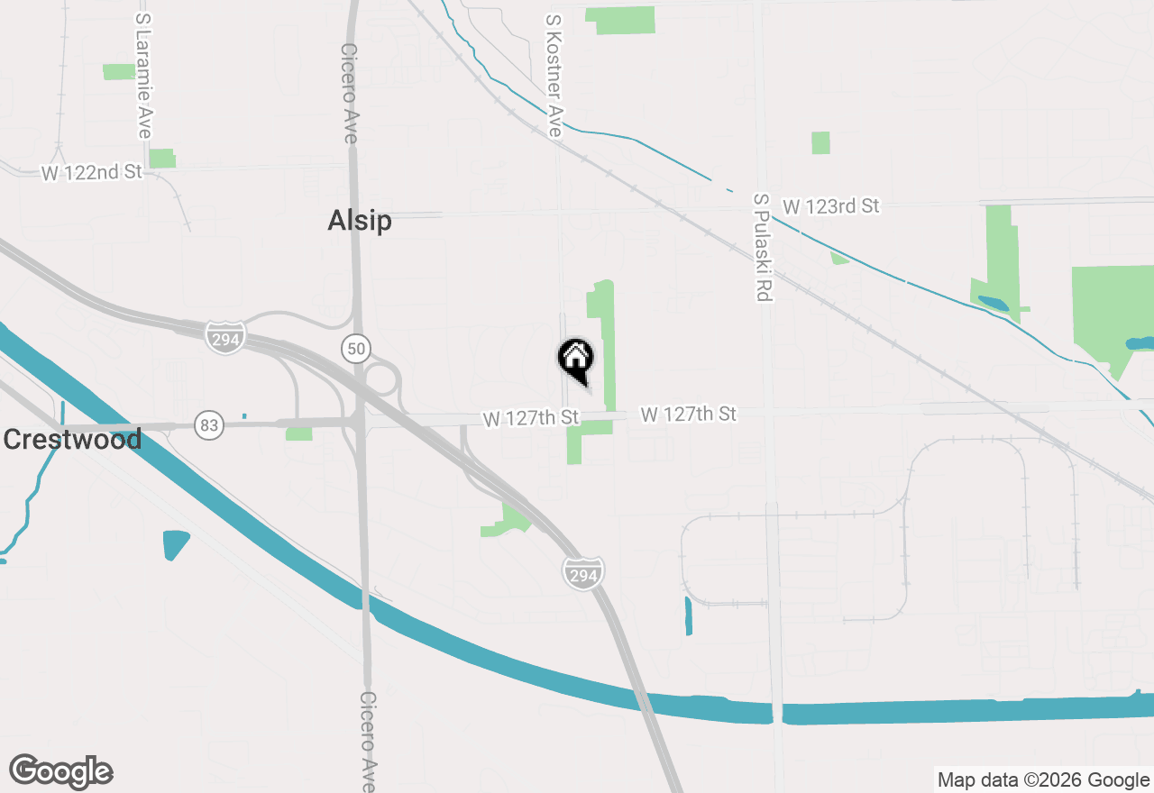 Map of 12639 S Kostner Avenue #3C, Alsip, IL 60803