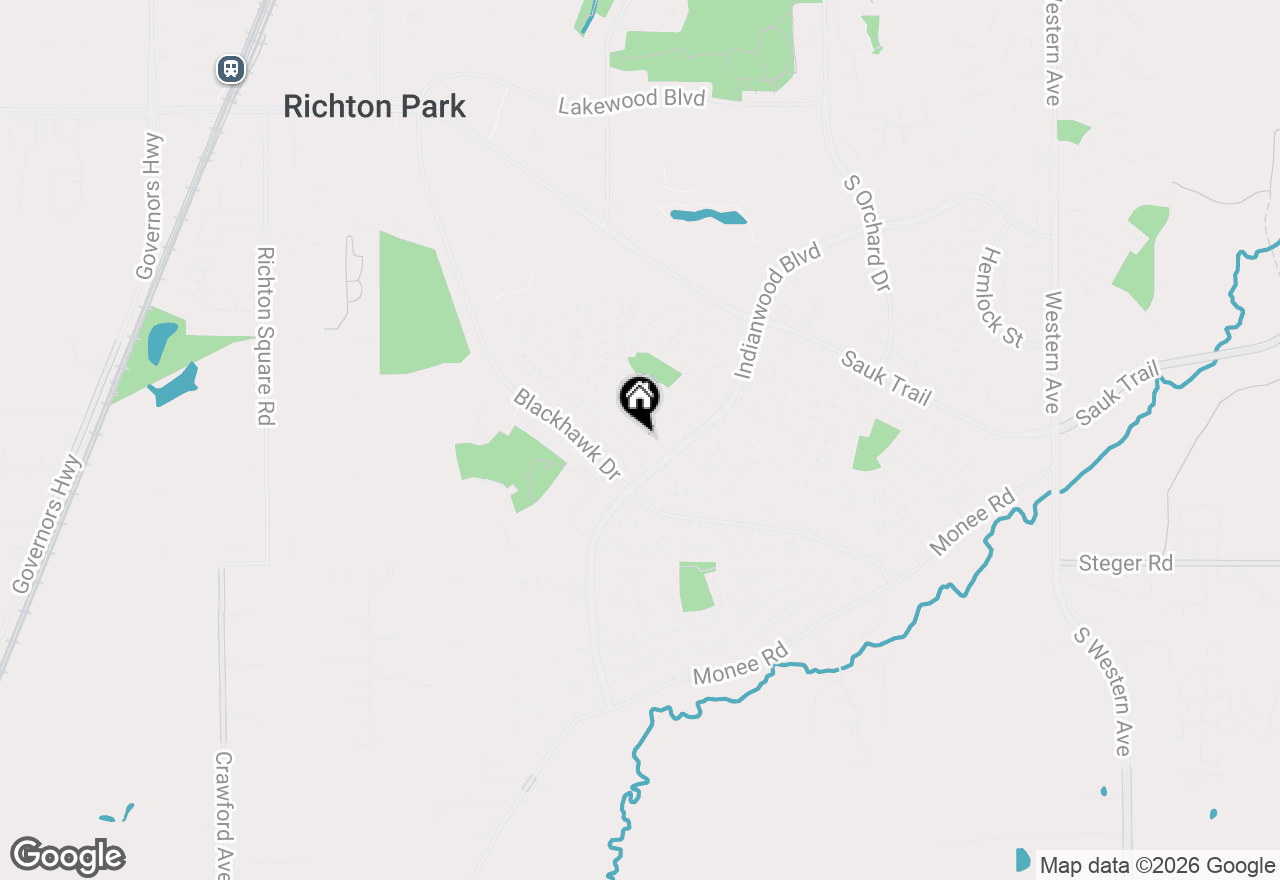 Map of 208 Miami Street, Park Forest, IL 60466