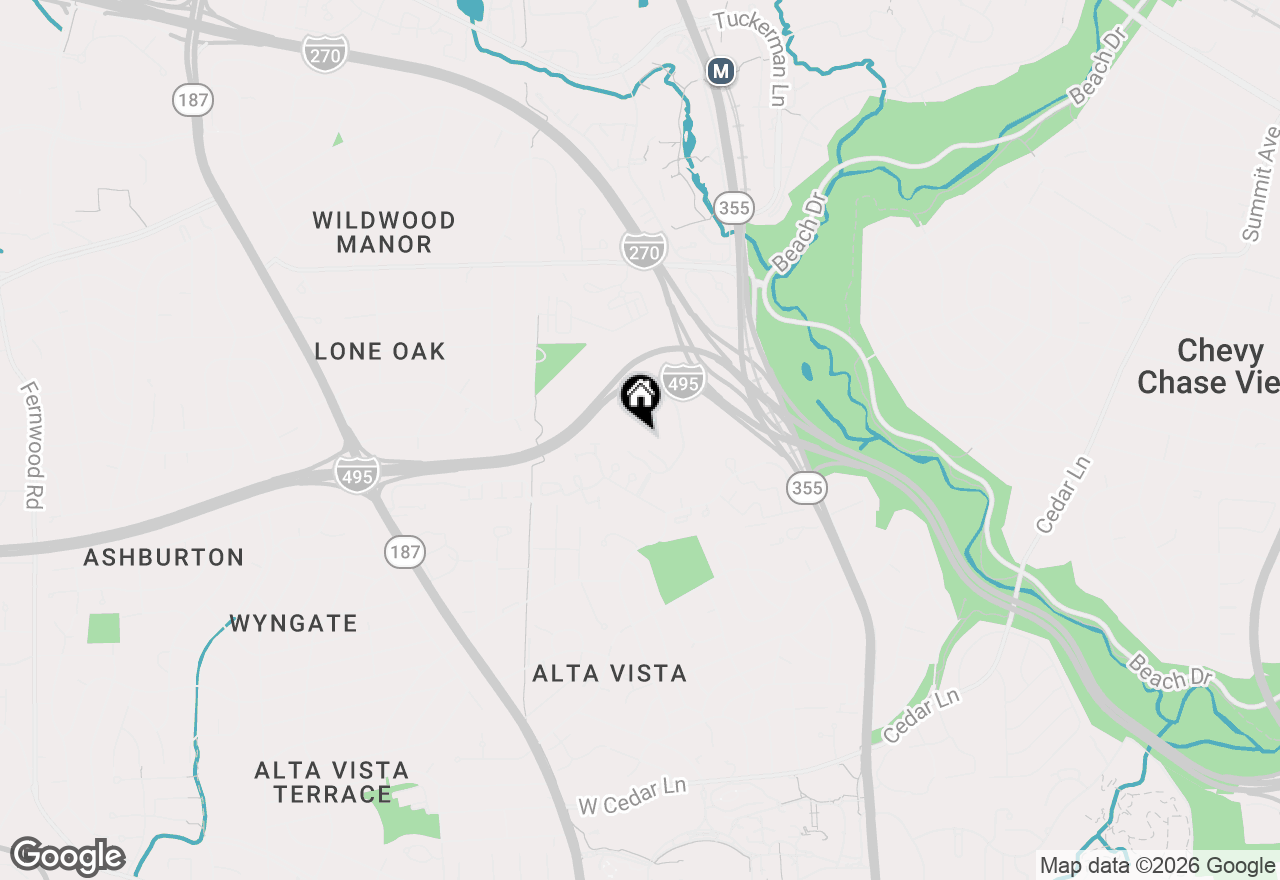 Map of 5225 Pooks Hill Road #1003S, Bethesda, MD 20814