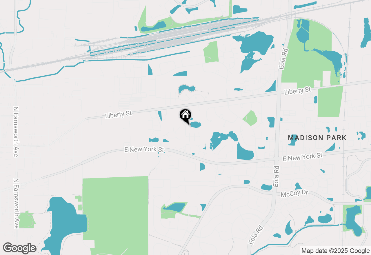 Map of 545 Wolverine Drive, Aurora, IL 60502