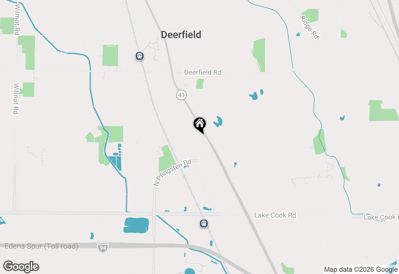 Map of 421 Milford Road, Deerfield, IL 60015
