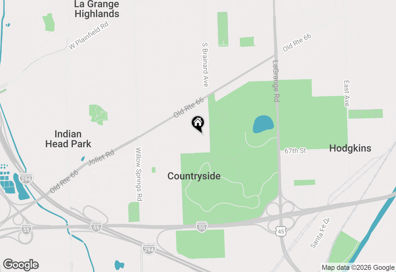 Map of 6670 S Brainard Avenue #411, Countryside, IL 60525