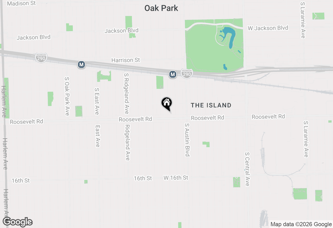 Map of 1182 S Taylor Avenue, Oak Park, IL 60304