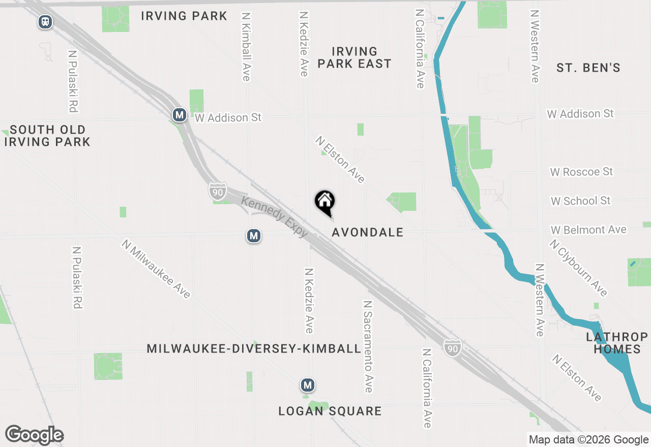 Map of 3217 N Troy Street #2S, Chicago, IL 60618