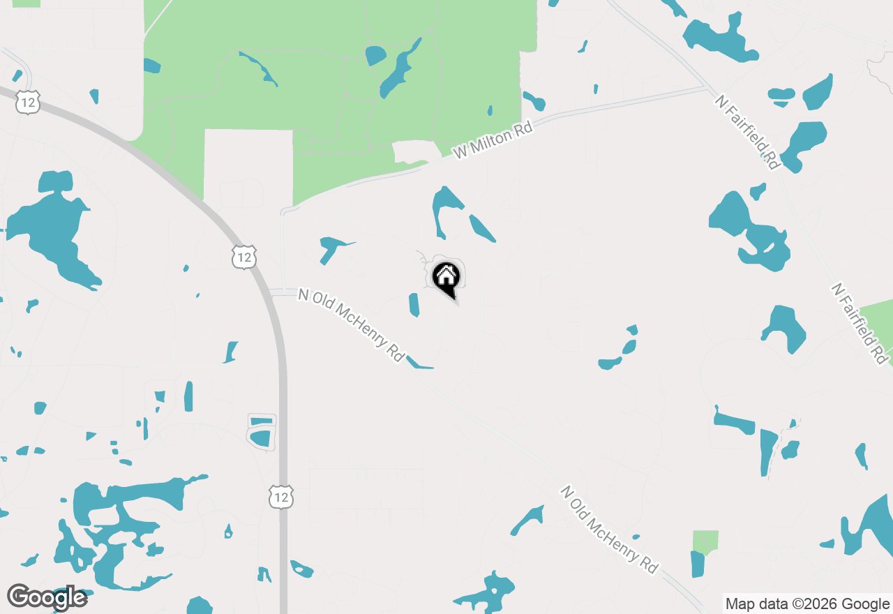 Map of 12 Thornfield Lane, Hawthorn Woods, IL 60047