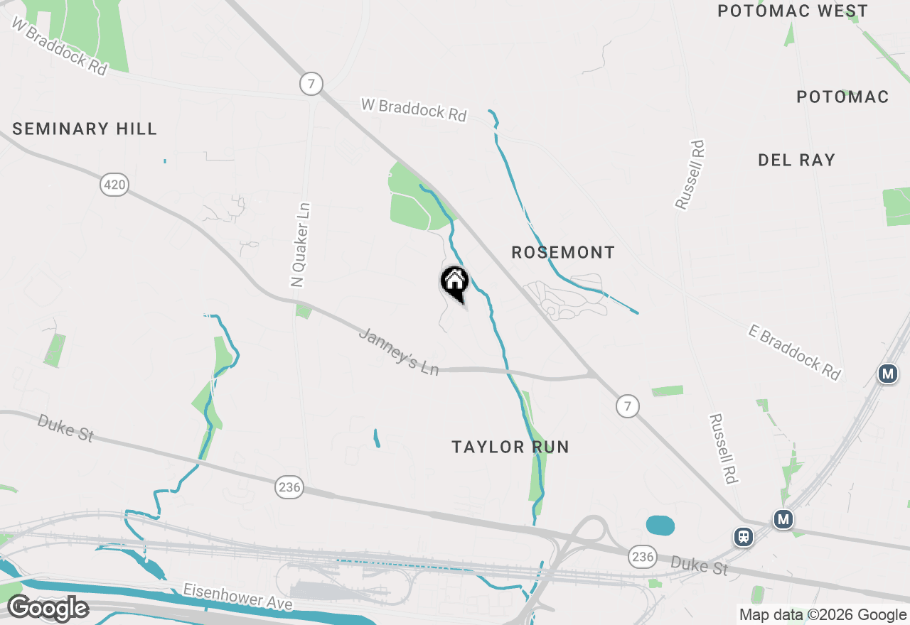 Map of 1703 Maple Hill Place, Alexandria, VA 22302