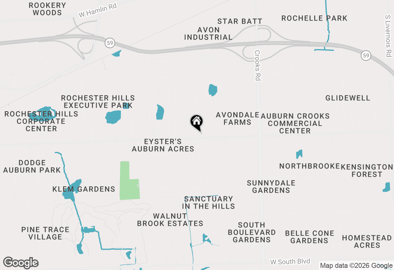 Map of 2388 W Auburn Road, Rochester, MI 48309