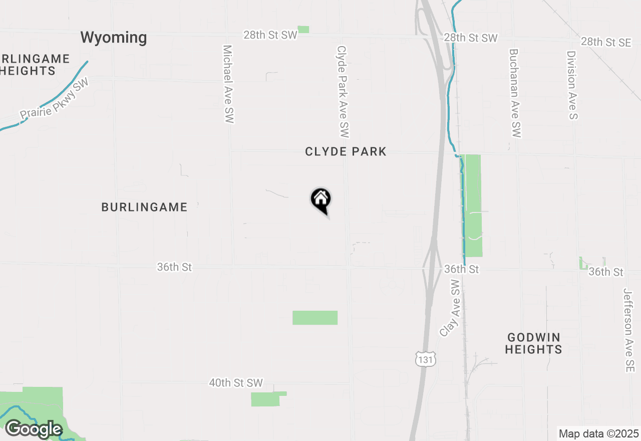 Map of 847 Bryant Street Sw, Wyoming, MI 49509