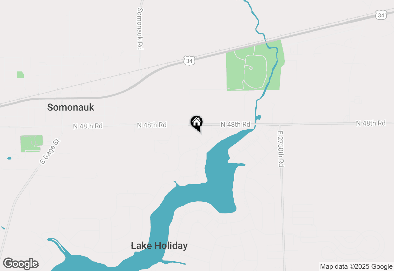 Map of 1233 Lakewood Drive, Lake Holiday, IL 60552