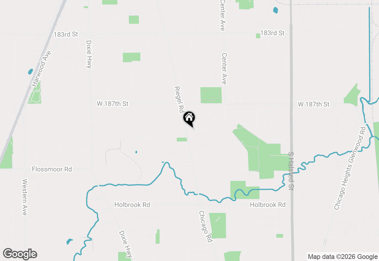 Map of (Address confidential), Homewood, Illinois 60430