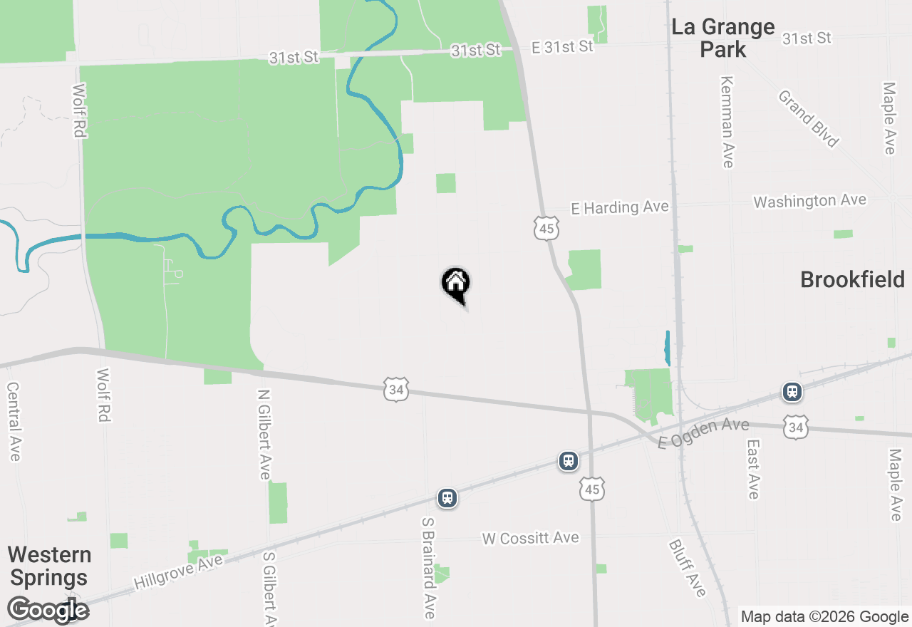 Map of 426 N Waiola Avenue, La Grange Park, IL 60526