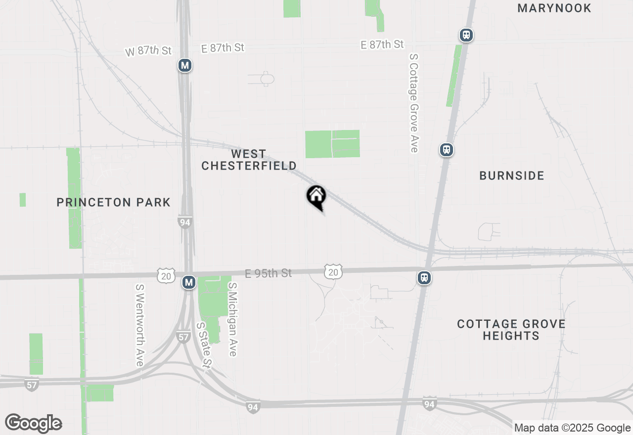 Map of 9300 S Vernon Avenue, Chicago, IL 60619