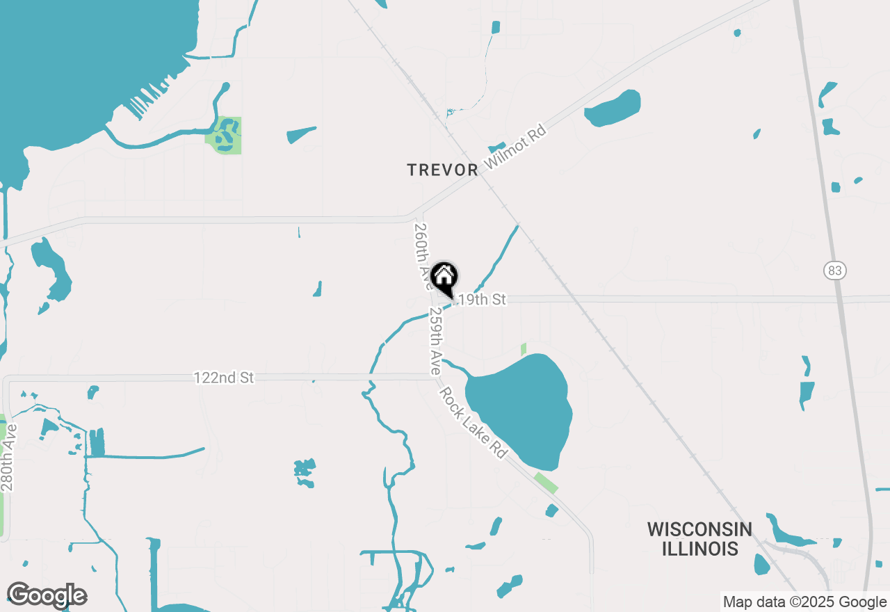Map of 25811 119th St, Trevor, WI 53179