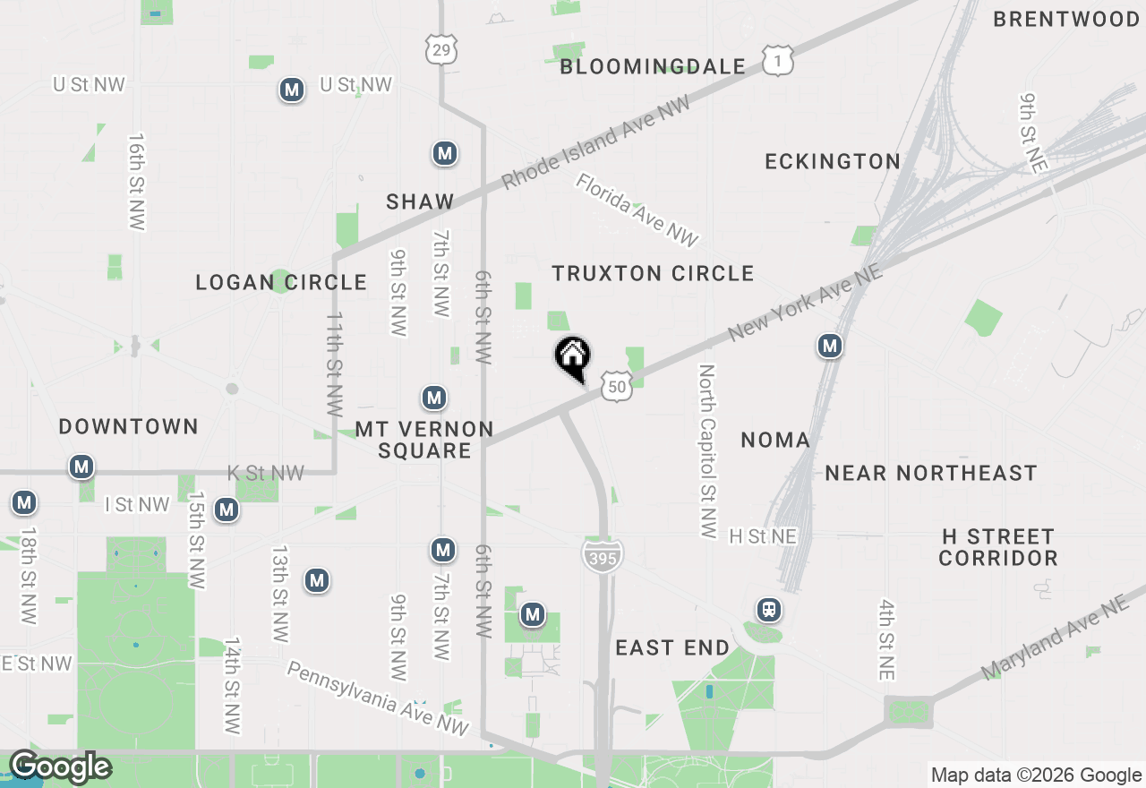 Map of 306 M Street Nw, Washington, DC 20001