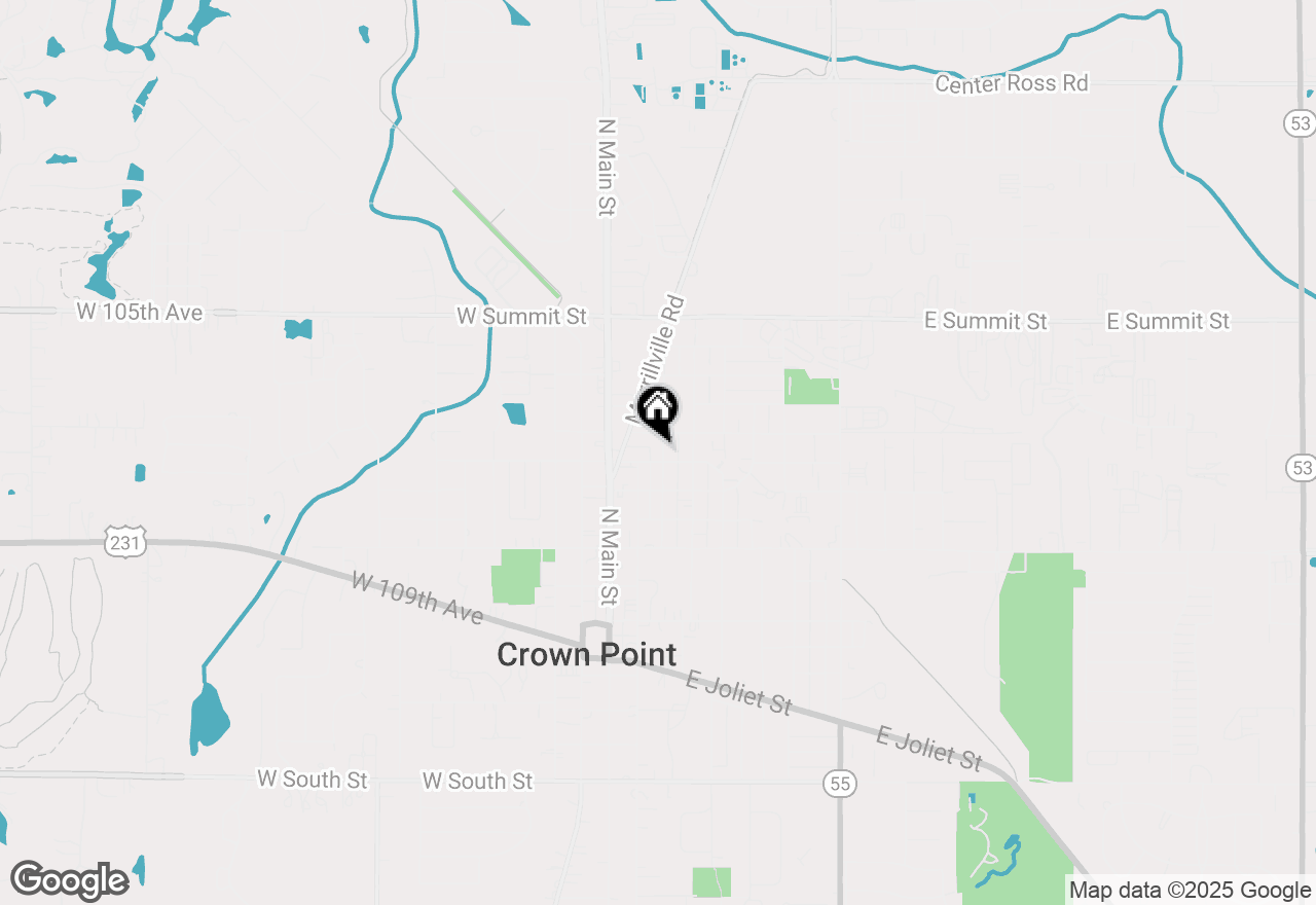 Map of 216 E Goldsborough Street, Crown Point, IN 46307