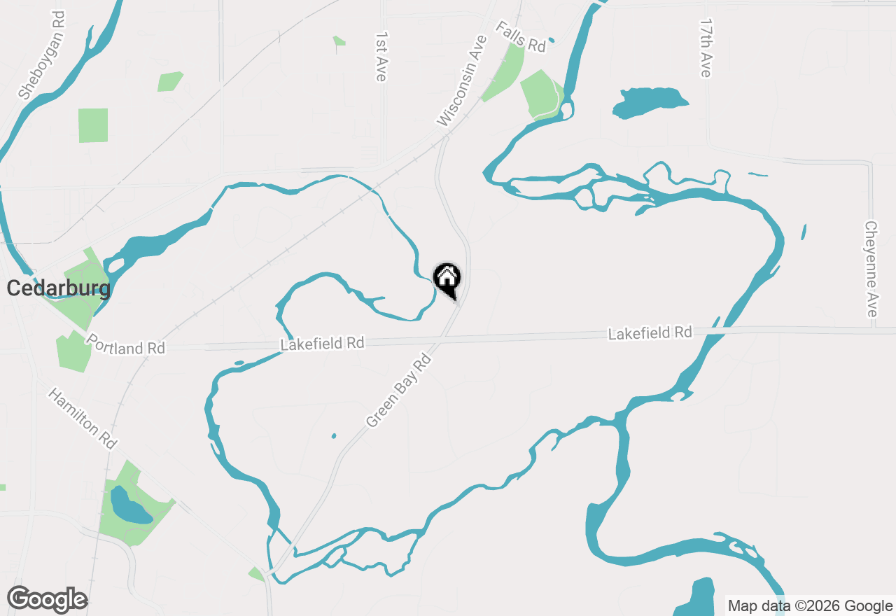 Map of 541 N Green Bay Rd, Cedarburg, WI 53012