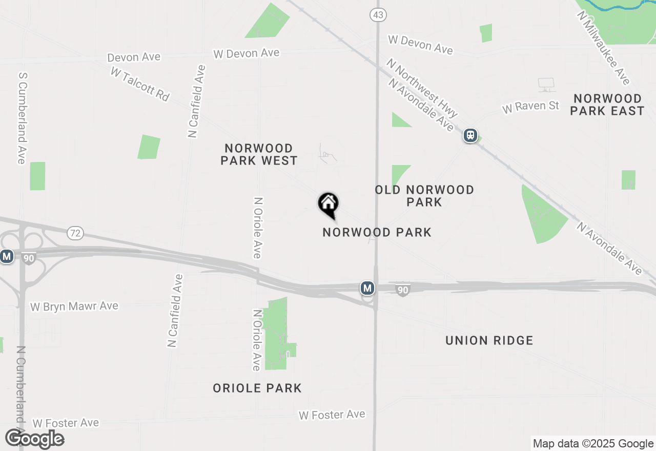 Map of 5828 N Odell Avenue, Chicago, IL 60631