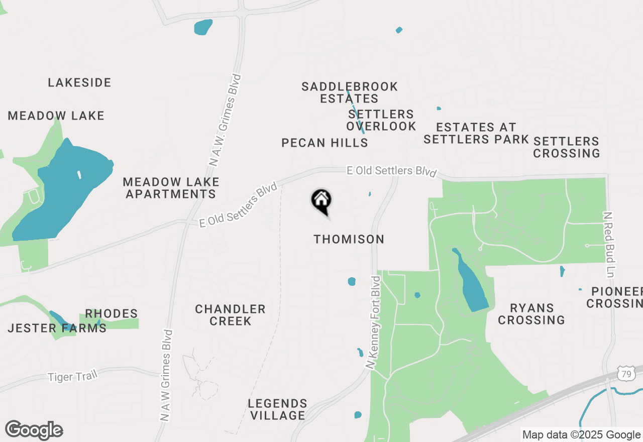 Map of 1850 Settlers Glen Dr #303, Round Rock, TX 78665