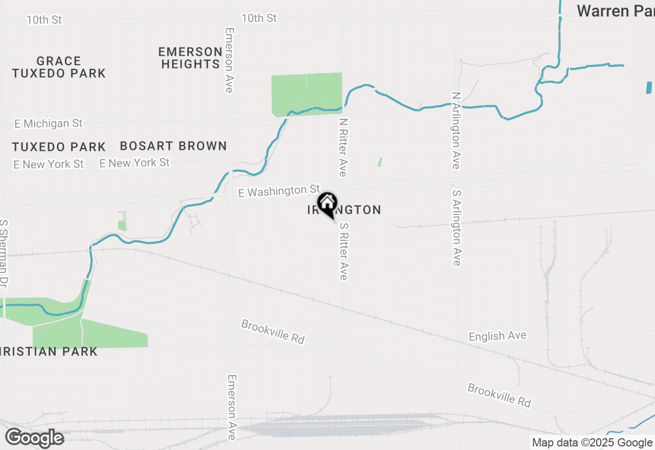 Map of 5442 Hibben Avenue, Indianapolis, IN 46219