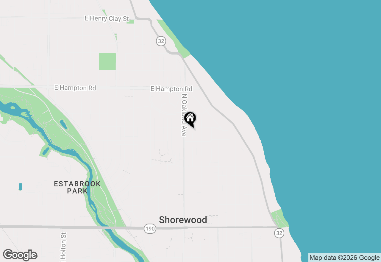 Map of 4535 N Cramer St, Whitefish Bay, WI 53211