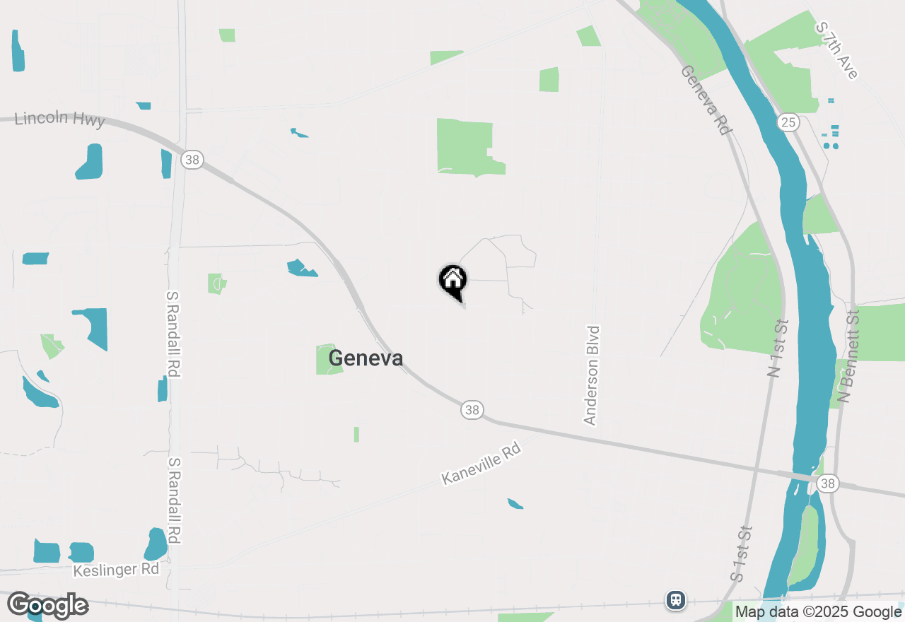 Map of 527 Maple Lane, Geneva, IL 60134